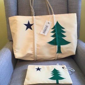 Sea Bags Maine Bicentennial Large Tote + Large Wristlet